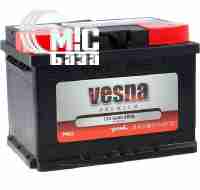 Аккумуляторы Аккумулятор Vesna Premium [415062] 6СТ-62 Ач R EN600 А 242x175x175мм